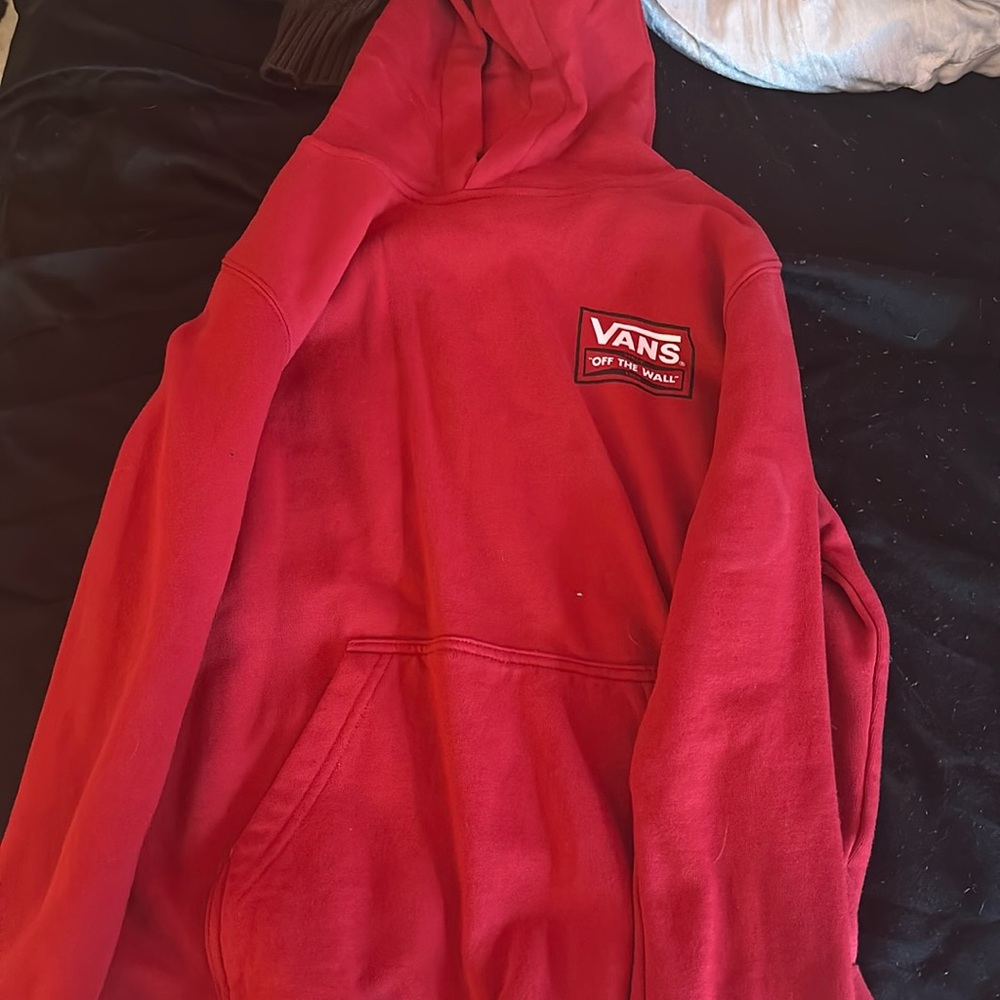 Red Vans Off The Wall Hoodie